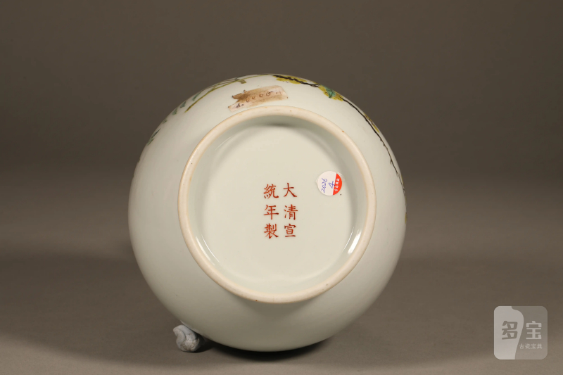 清 粉彩花卉玉壶春 - 图8